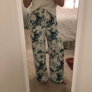 Anthropologie Floral Pants
